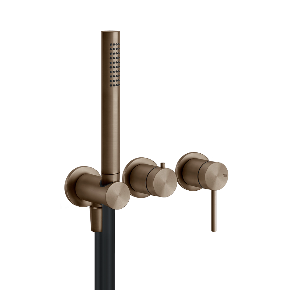 Gessi Bath Mixer 54039 in Coffee Bronze Brushed Pvd
