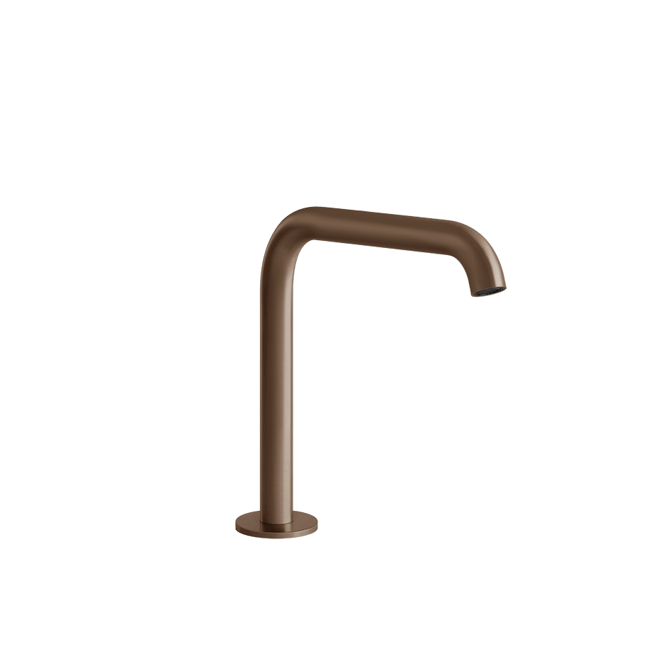 Gessi Basin Spout 54091 in Copper Brushed Pvd