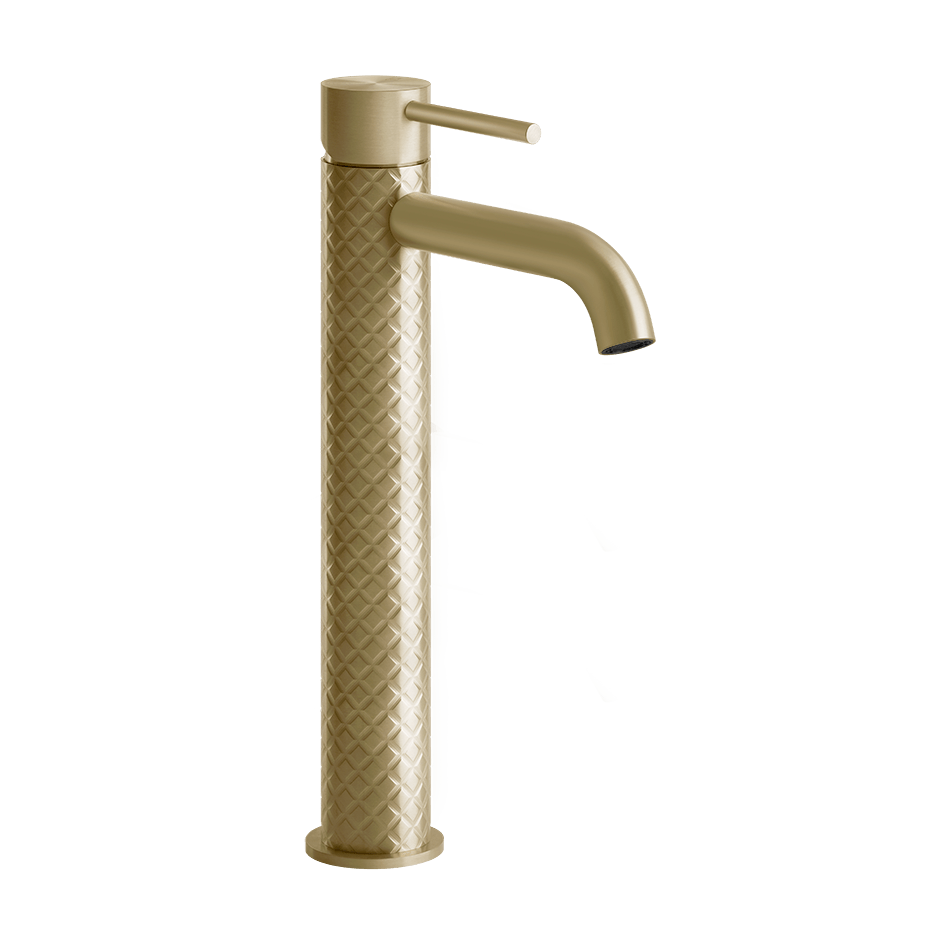 Gessi Washbasin Mixer 54109 in Brass Brushed Pvd