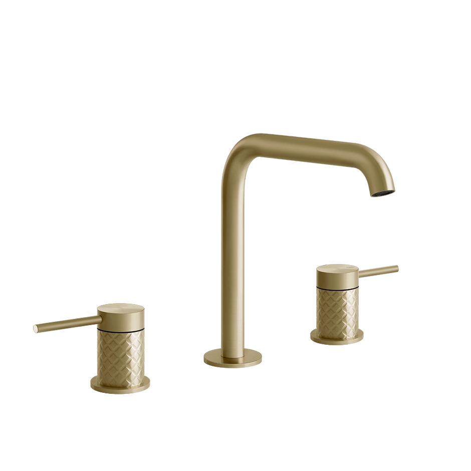 Gessi Washbasin Group 54112 in Brass Brushed Pvd