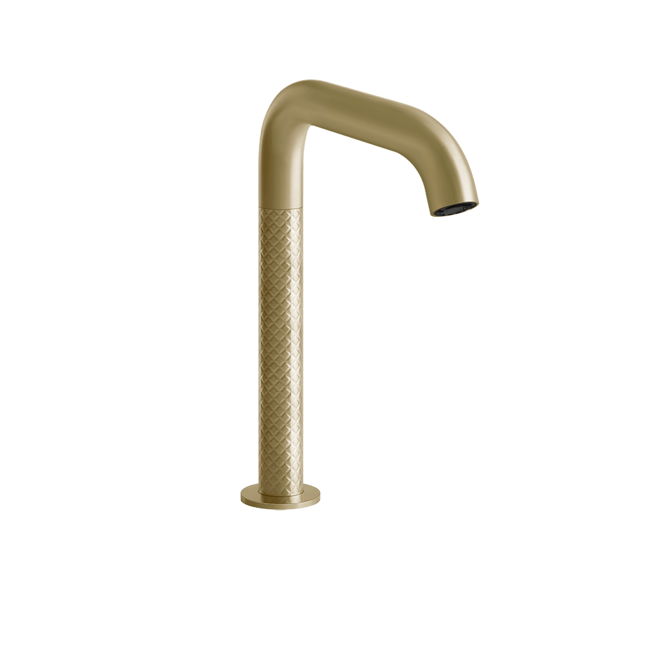 Gessi Electronic Mixer 54180 in Brass Brushed Pvd