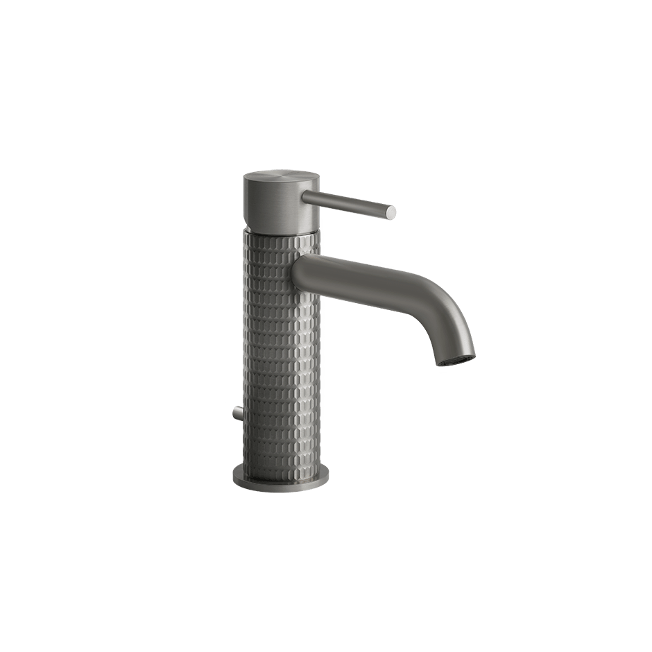 Gessi Washbasin Mixer 54201 in Steel Brushed