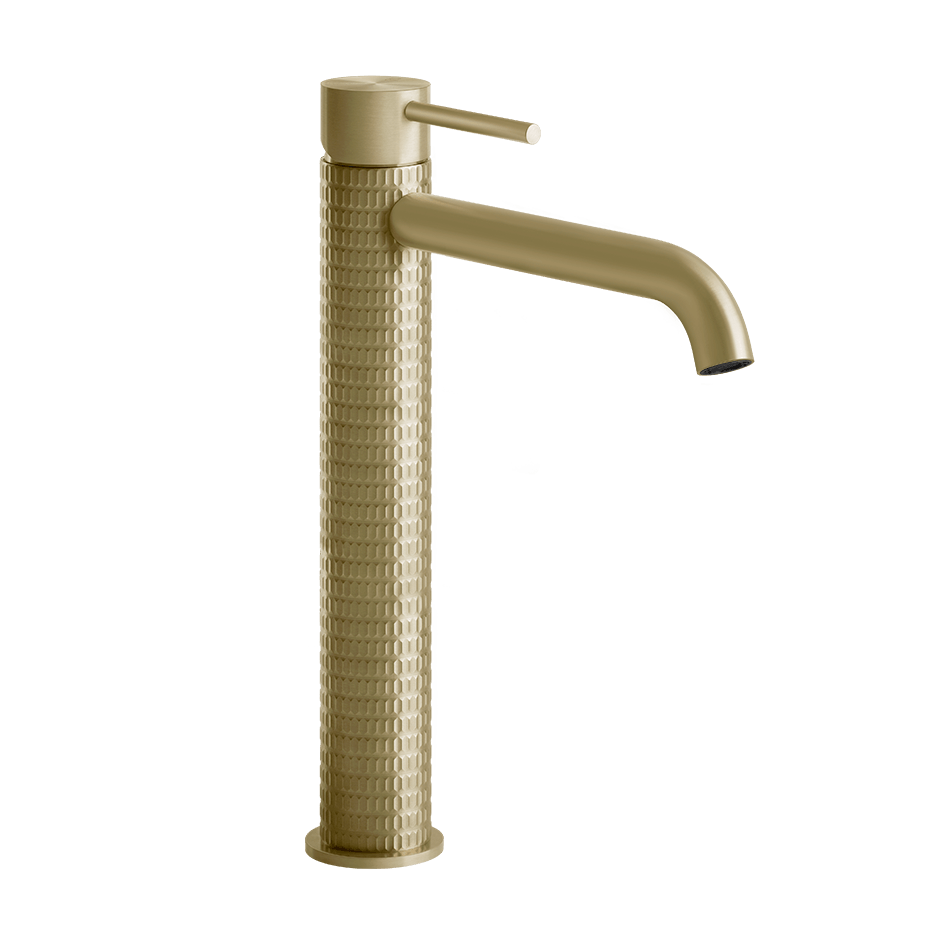 Gessi Washbasin Mixer 54206 in Brass Brushed Pvd