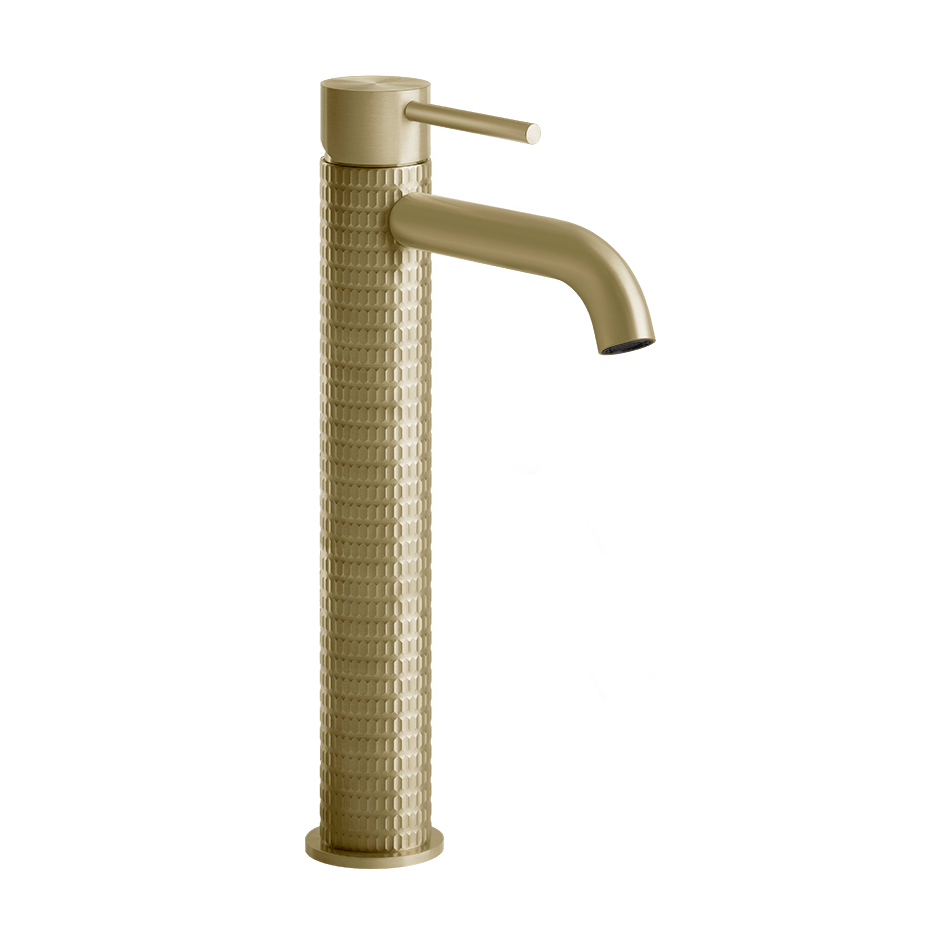 Gessi Washbasin Mixer 54209 in Brass Brushed Pvd