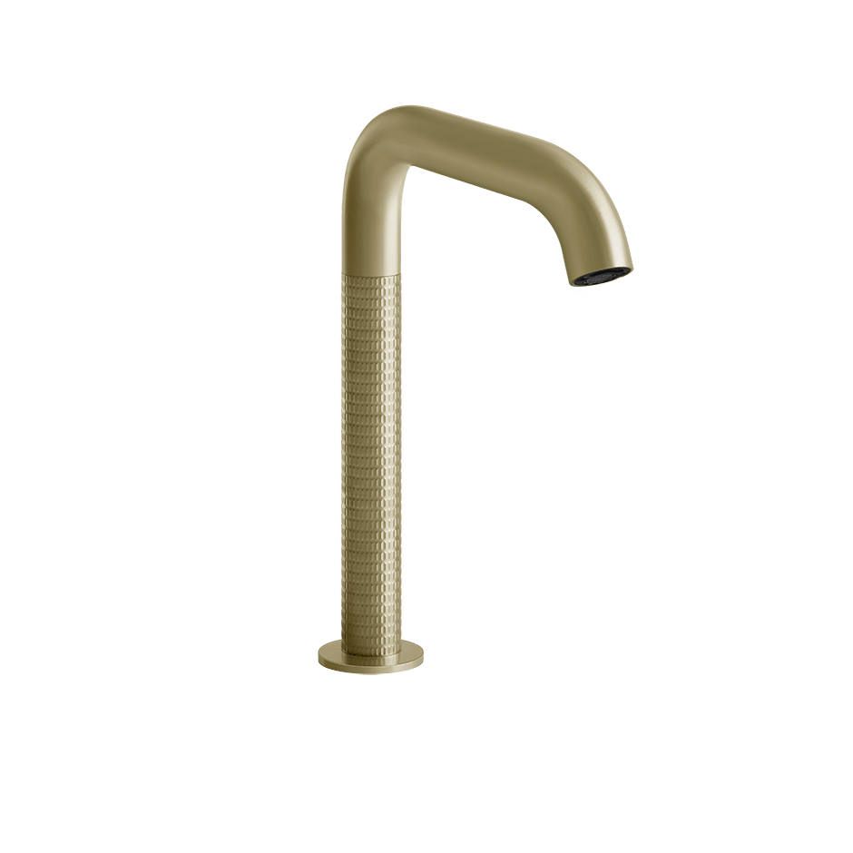 Gessi Electronic Mixer 54280 in Brass Brushed Pvd