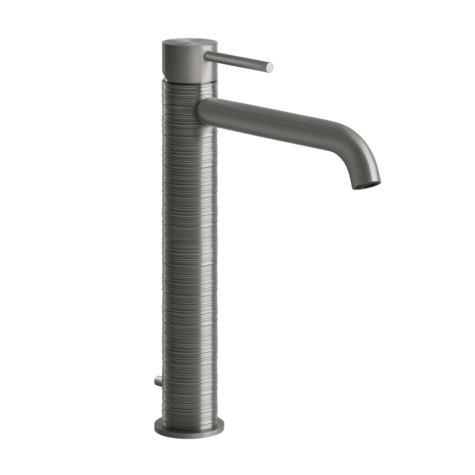 Gessi Washbasin Mixer 54303 in Steel Brushed