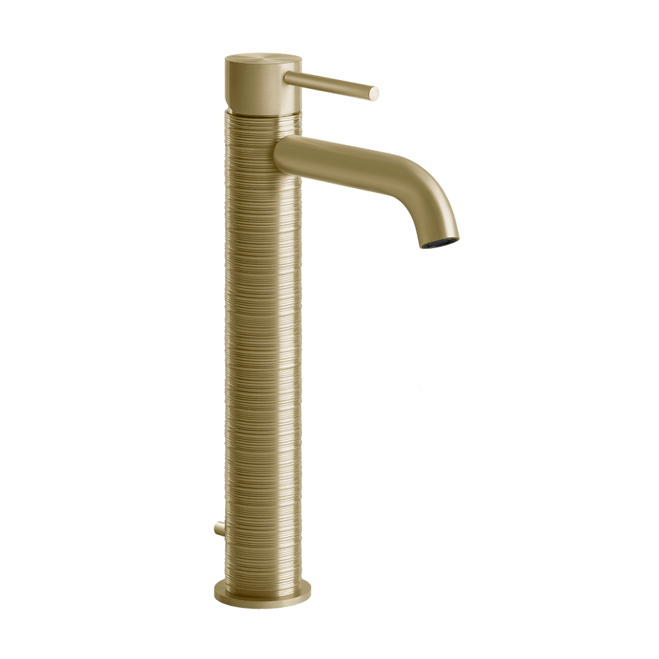 Gessi Washbasin Mixer 54304 in Brass Brushed Pvd