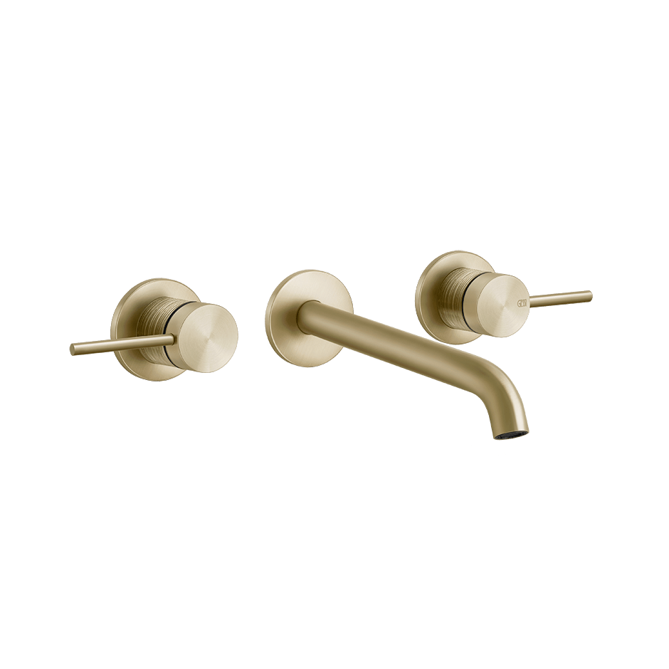 Gessi Washbasin Group 54394 in Brass Brushed Pvd
