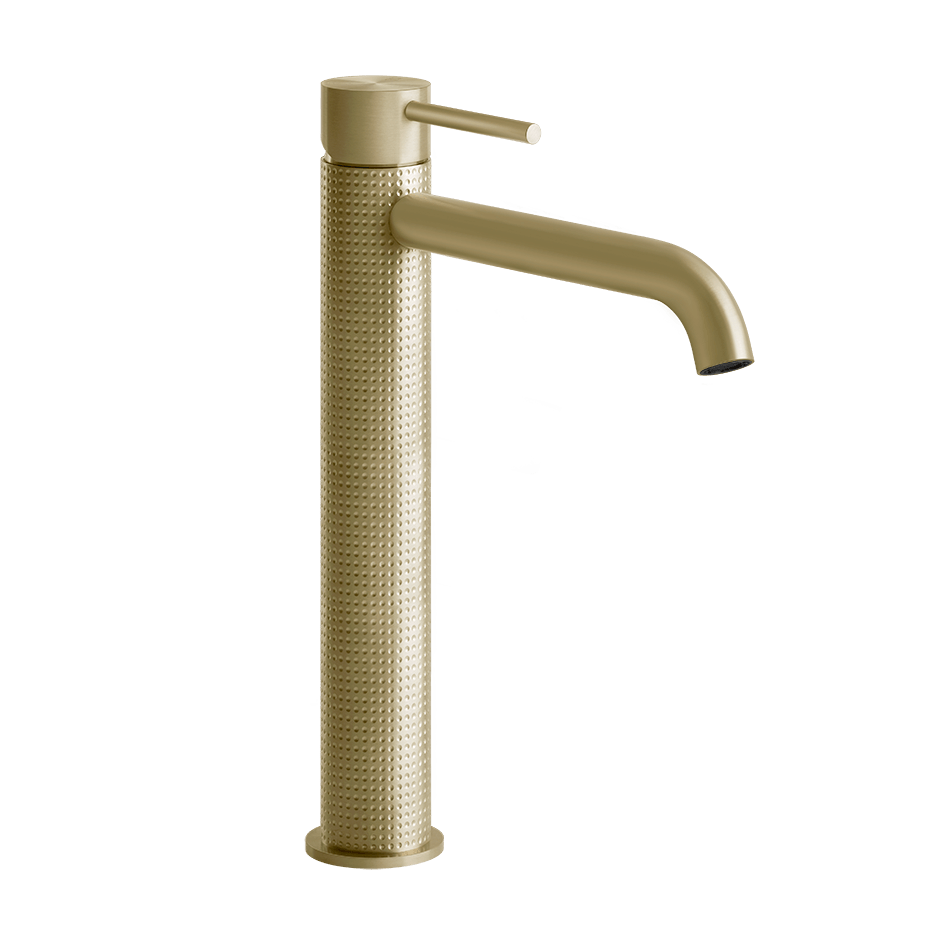 Gessi Washbasin Mixer 54406 in Brass Brushed Pvd