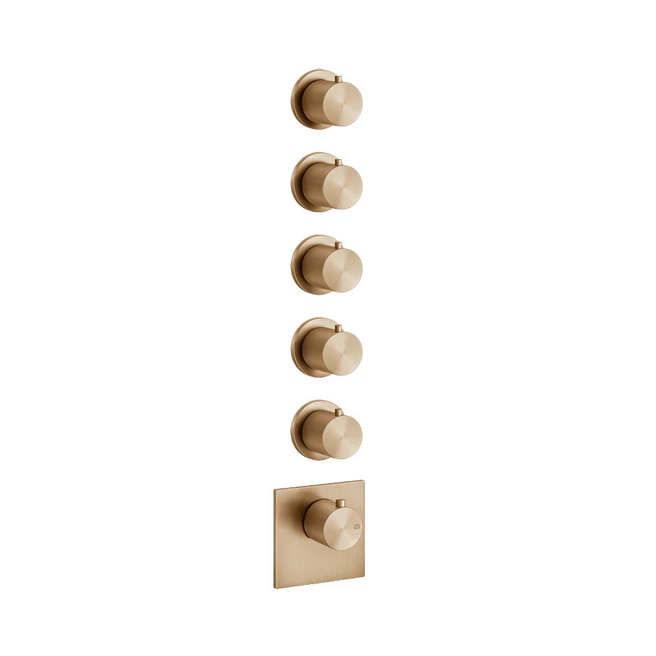 Gessi Shower Mixer 54510 in Warm Bronze Br. Pvd