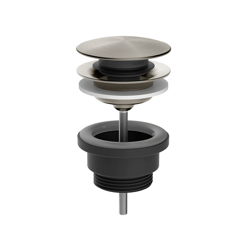 Gessi Waste 54599 in Steel Brushed