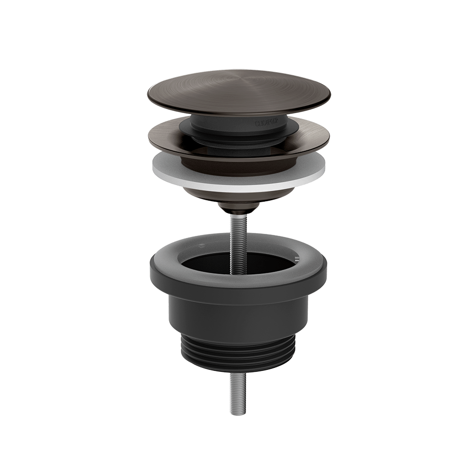 Gessi Waste 54599 in Black Metal Br. Pvd