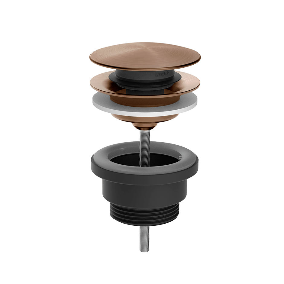 Gessi Waste 54599 in Copper Brushed Pvd