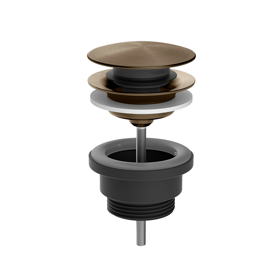 Gessi Waste 54599 in Coffee Bronze Brushed Pvd