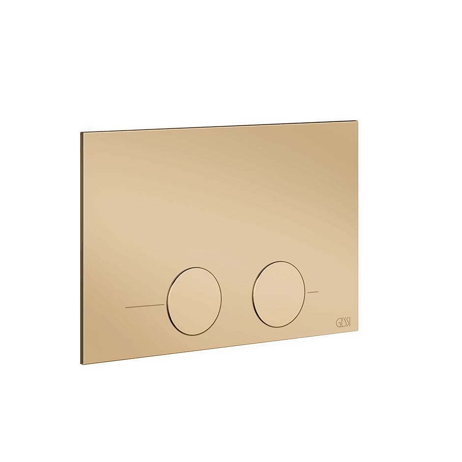 Gessi Flush Plate 54617 in Warm Bronze Pvd