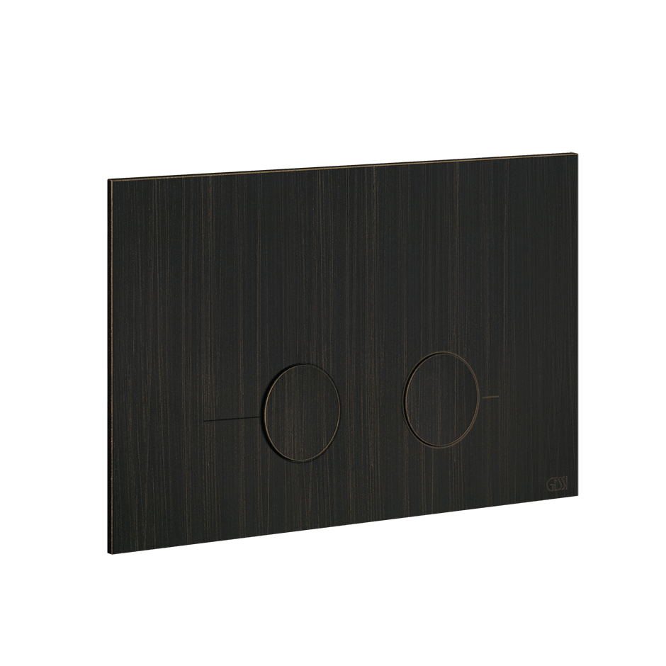 Gessi Flush Plate 54619 in Aged Bronze