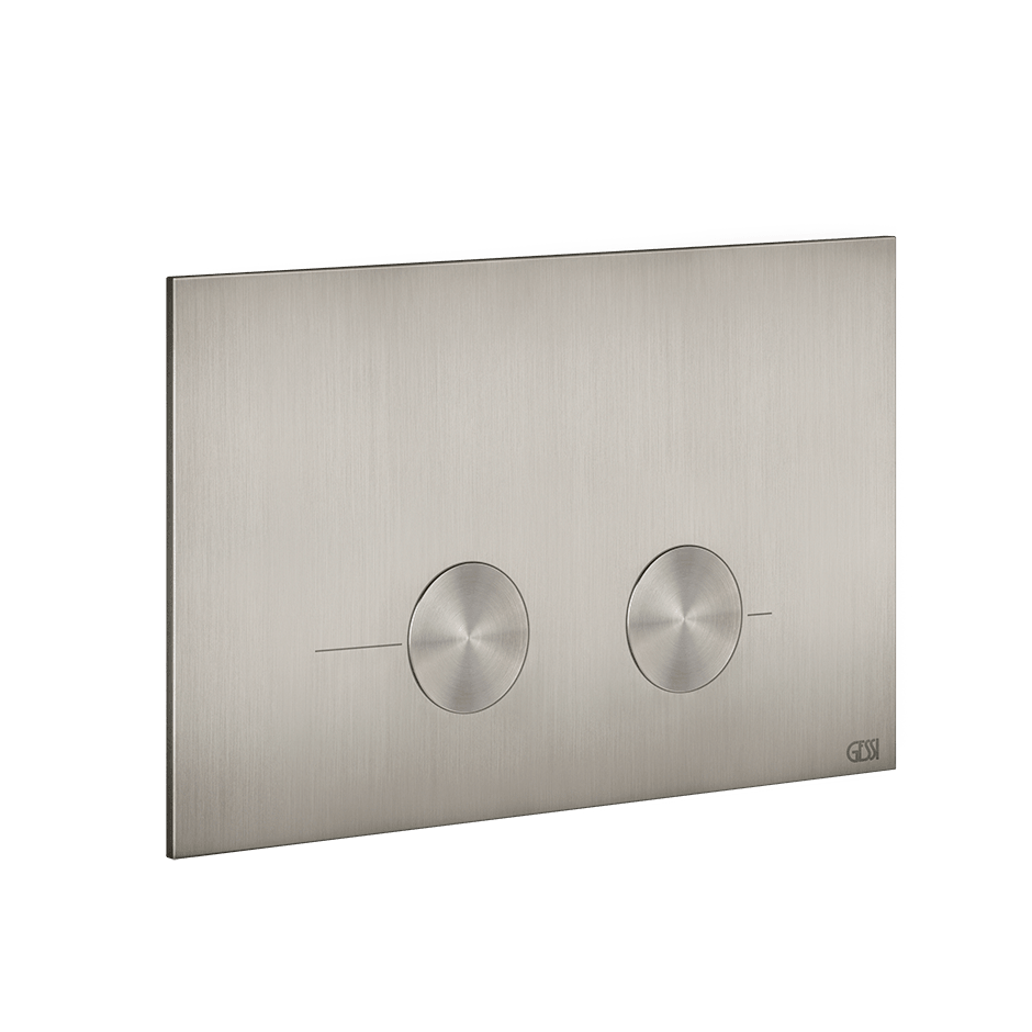 Gessi Flush Plate 54619 in Steel Brushed