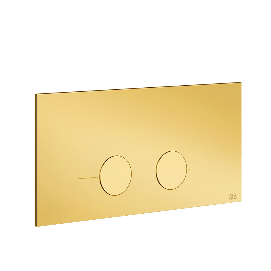 Gessi Flush Plate 54621 in Gold Pvd