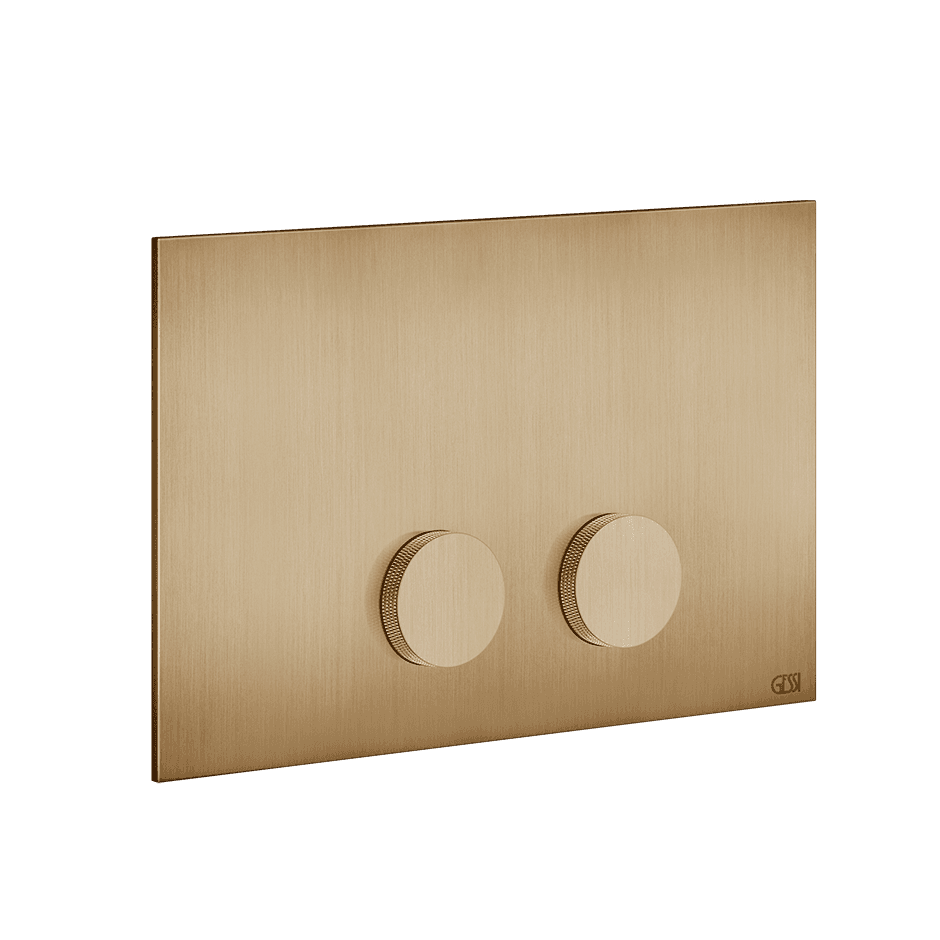Gessi Flush Plate 54623 in Warm Bronze Br. Pvd
