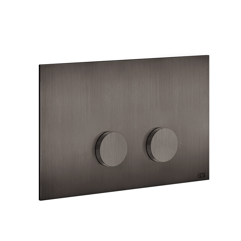 Gessi Flush Plate 54631 in Black Metal Br. Pvd