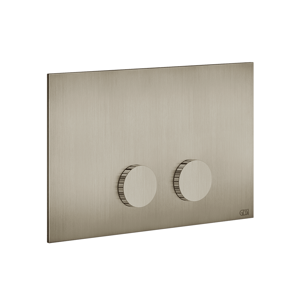 Gessi Flush Plate 54635 in Finox Brushed Nickel