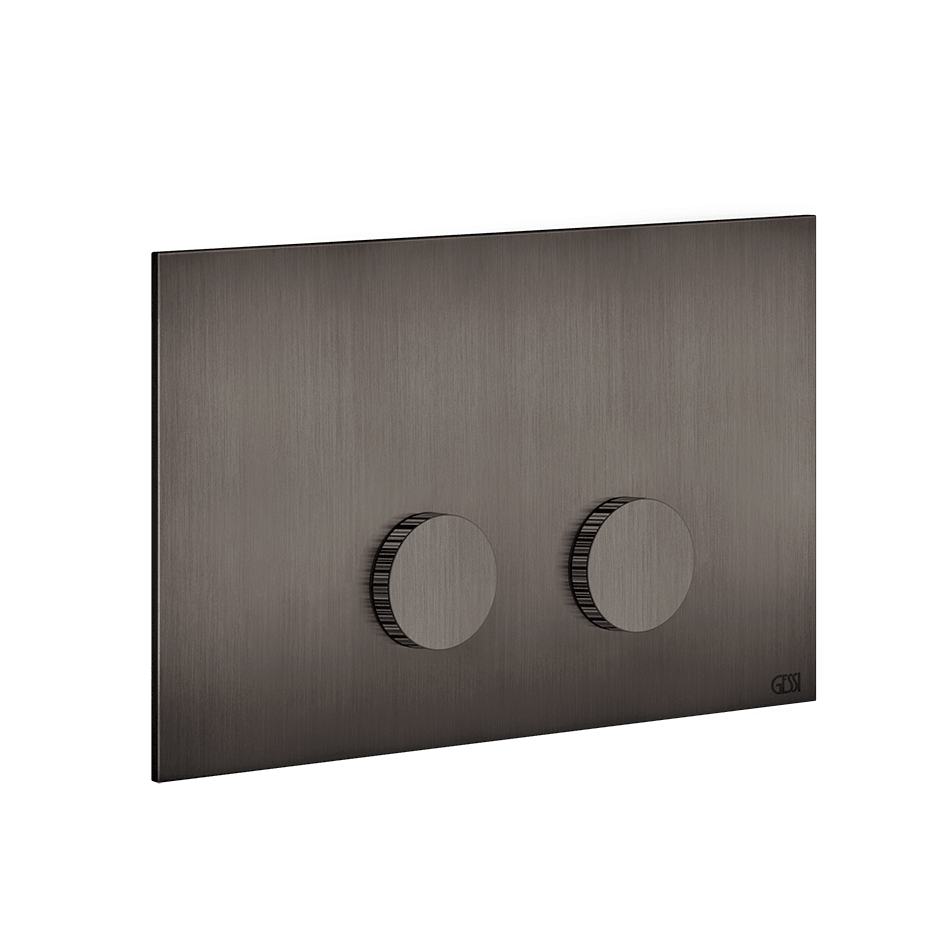 Gessi Flush Plate 54643 in Black Metal Br. Pvd