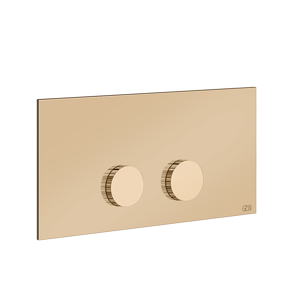 Gessi Flush Plate 54645 in Warm Bronze Pvd