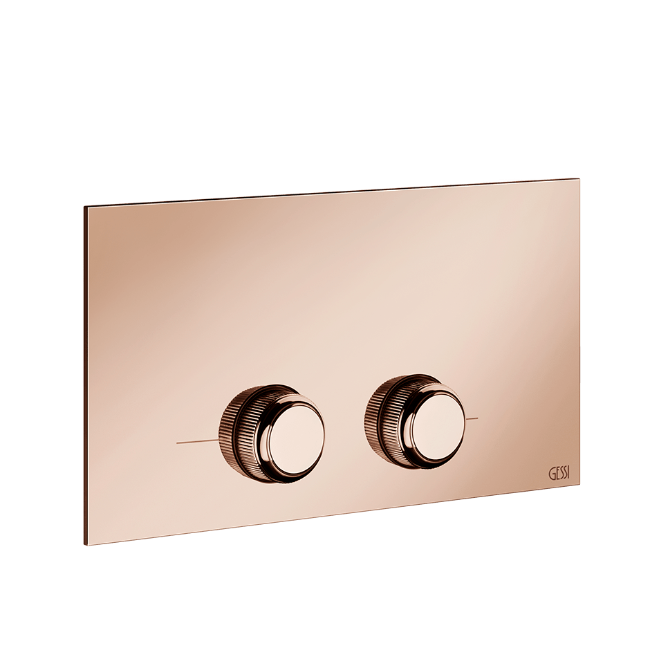 Gessi Flush Plate 54653 in Copper Pvd