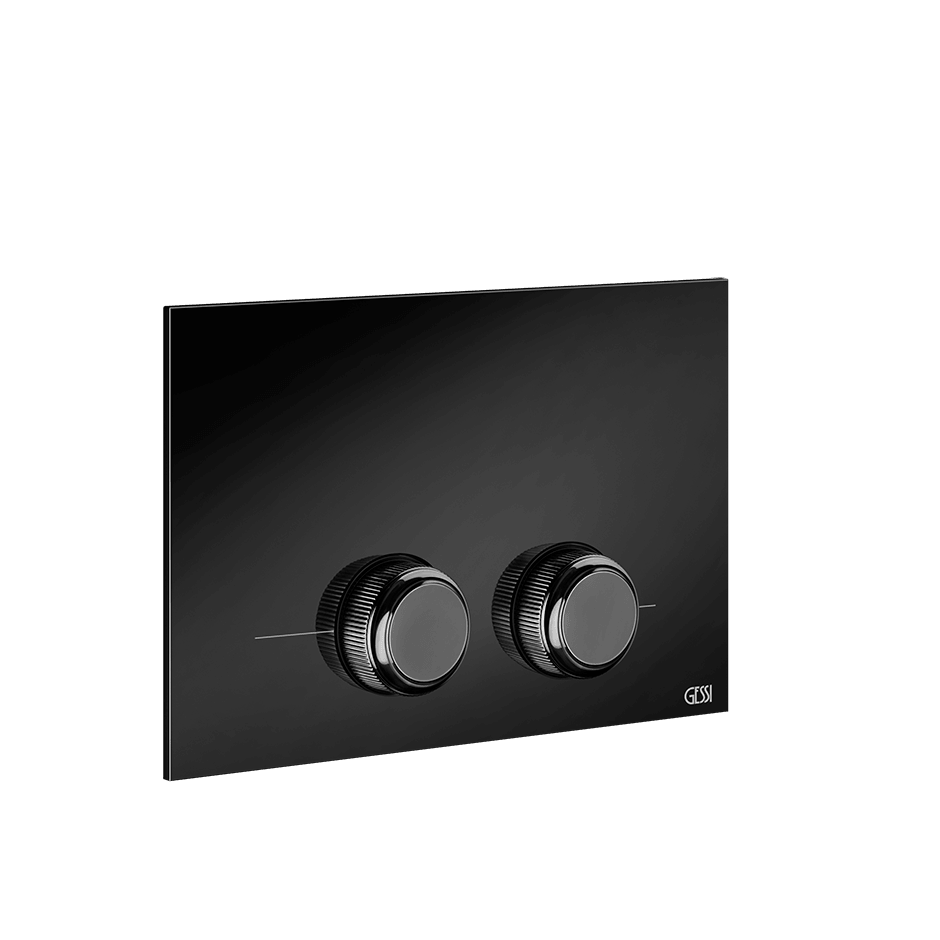 Gessi Flush Plate 54655 in Black Metal Pvd