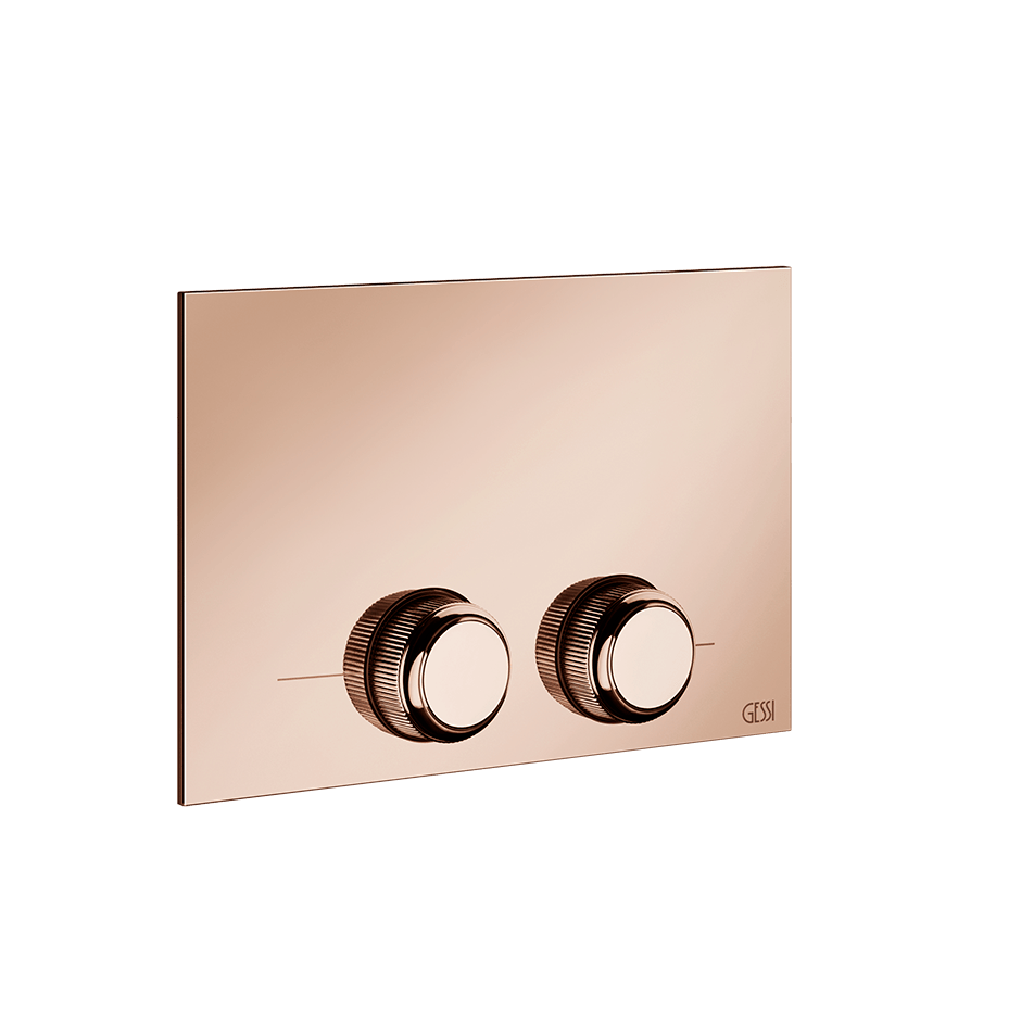 Gessi Flush Plate 54657 in Copper Pvd