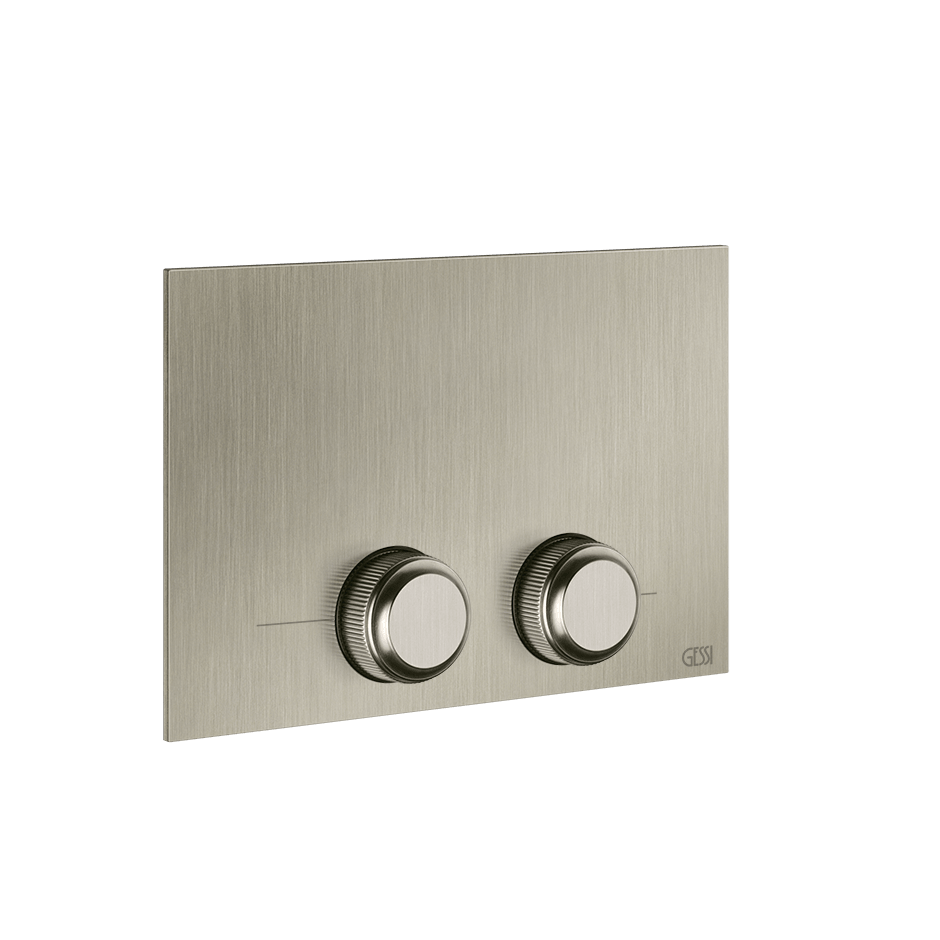 Gessi Flush Plate 54657 in Finox Brushed Nickel