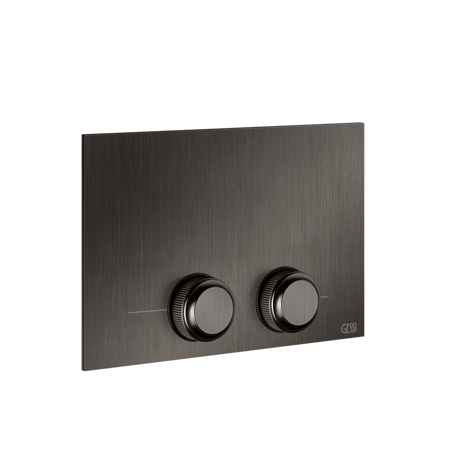 Gessi Flush Plate 54657 in Black Metal Br. Pvd