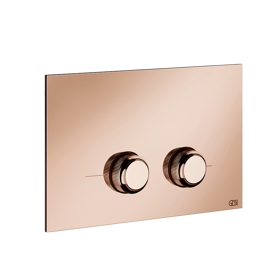 Gessi Flush Plate 54659 in Copper Pvd