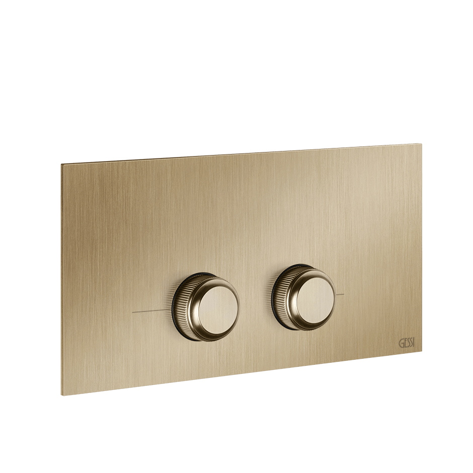 Gessi Flush Plate 54661 in Warm Bronze Br. Pvd