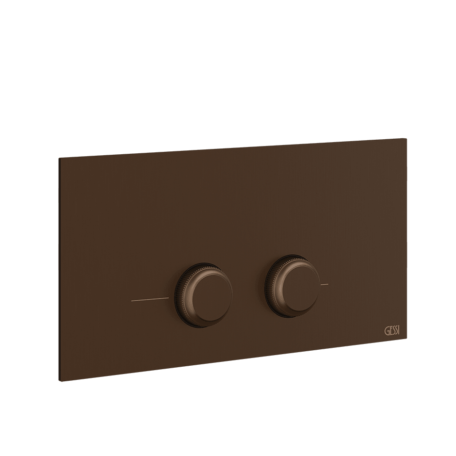 Gessi Flush Plate 54661 in Dark Bronze