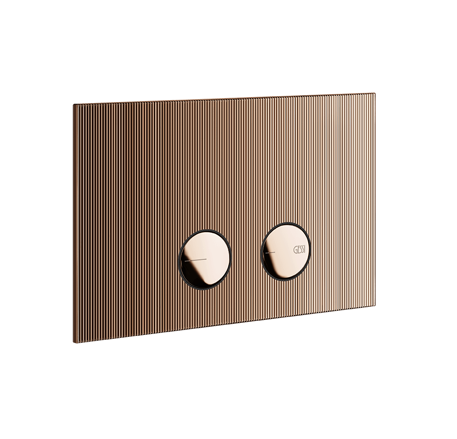Gessi Flush Plate 54671 in Copper Pvd