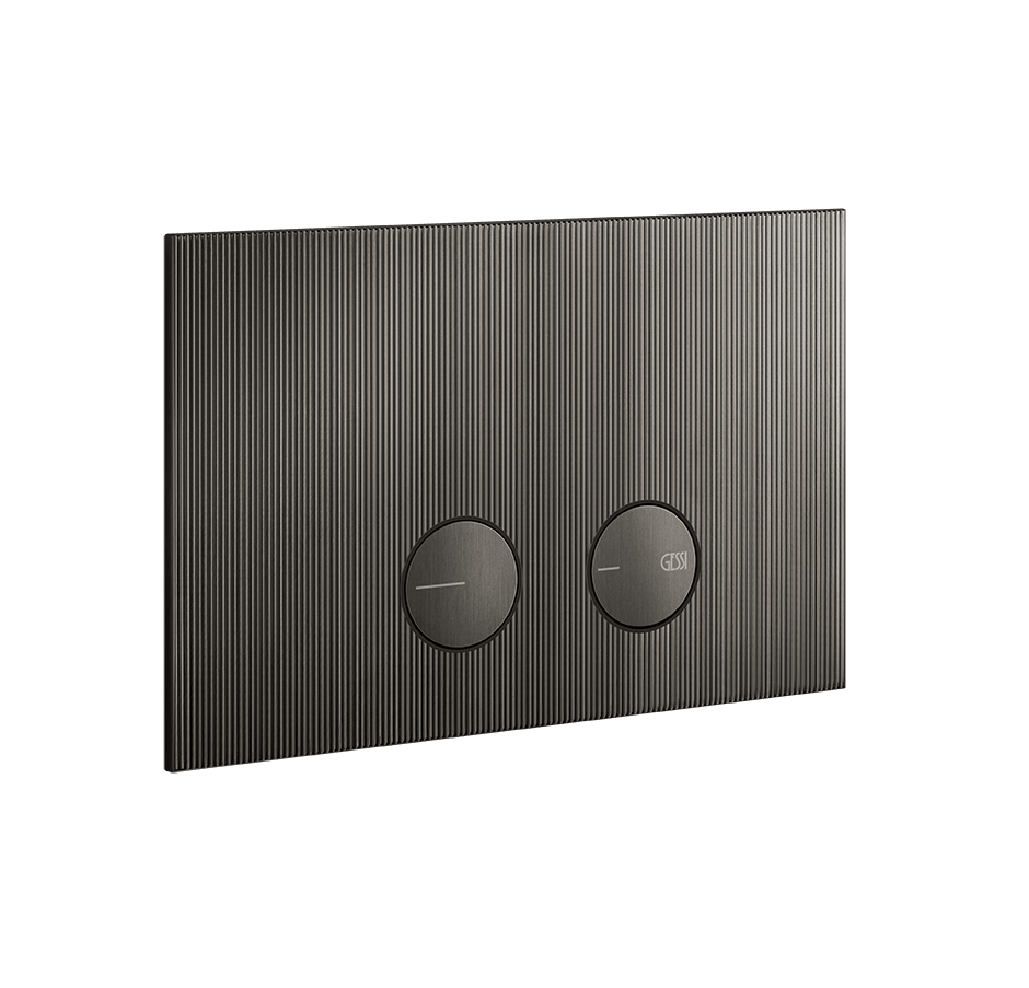 Gessi Flush Plate 54671 in Black Metal Br. Pvd