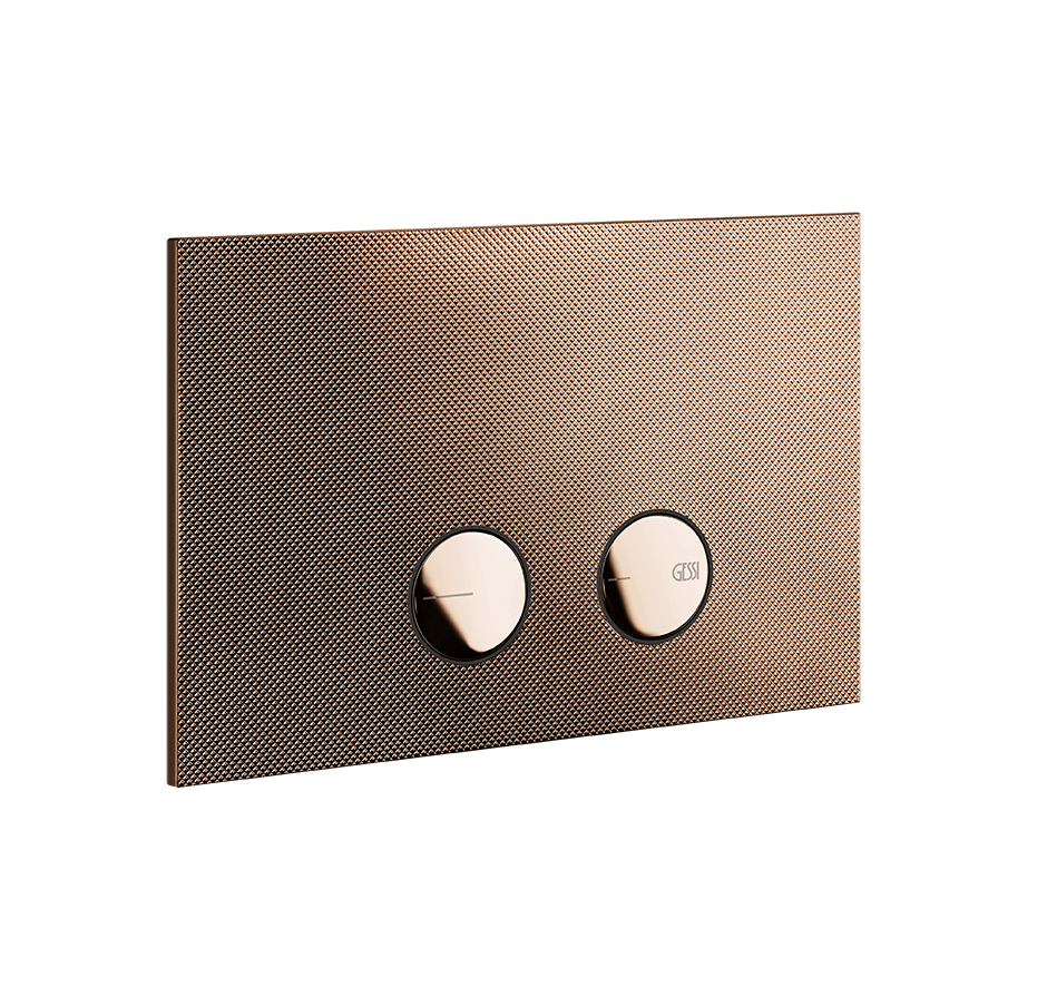 Gessi Flush Plate 54681 in Copper Pvd