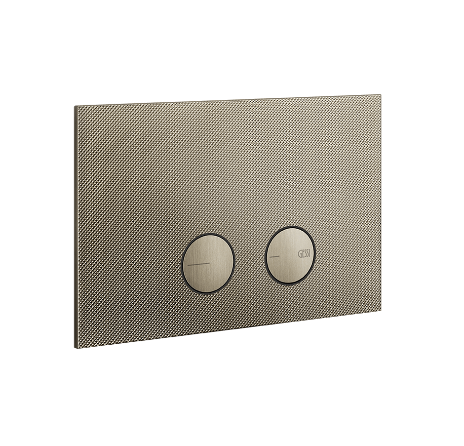 Gessi Flush Plate 54681 in Finox Brushed Nickel