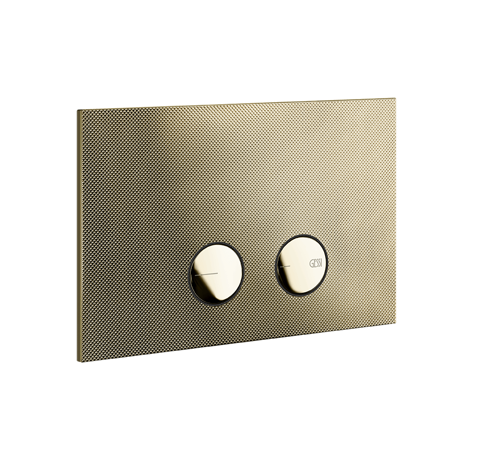 Gessi Flush Plate 54681 in Brass Pvd