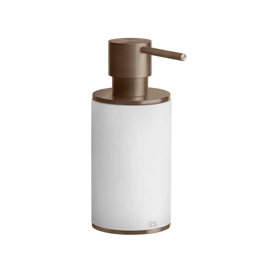 Gessi Soap Dispenser Holder 54737 in Coffee Bronze Brushed Pvd