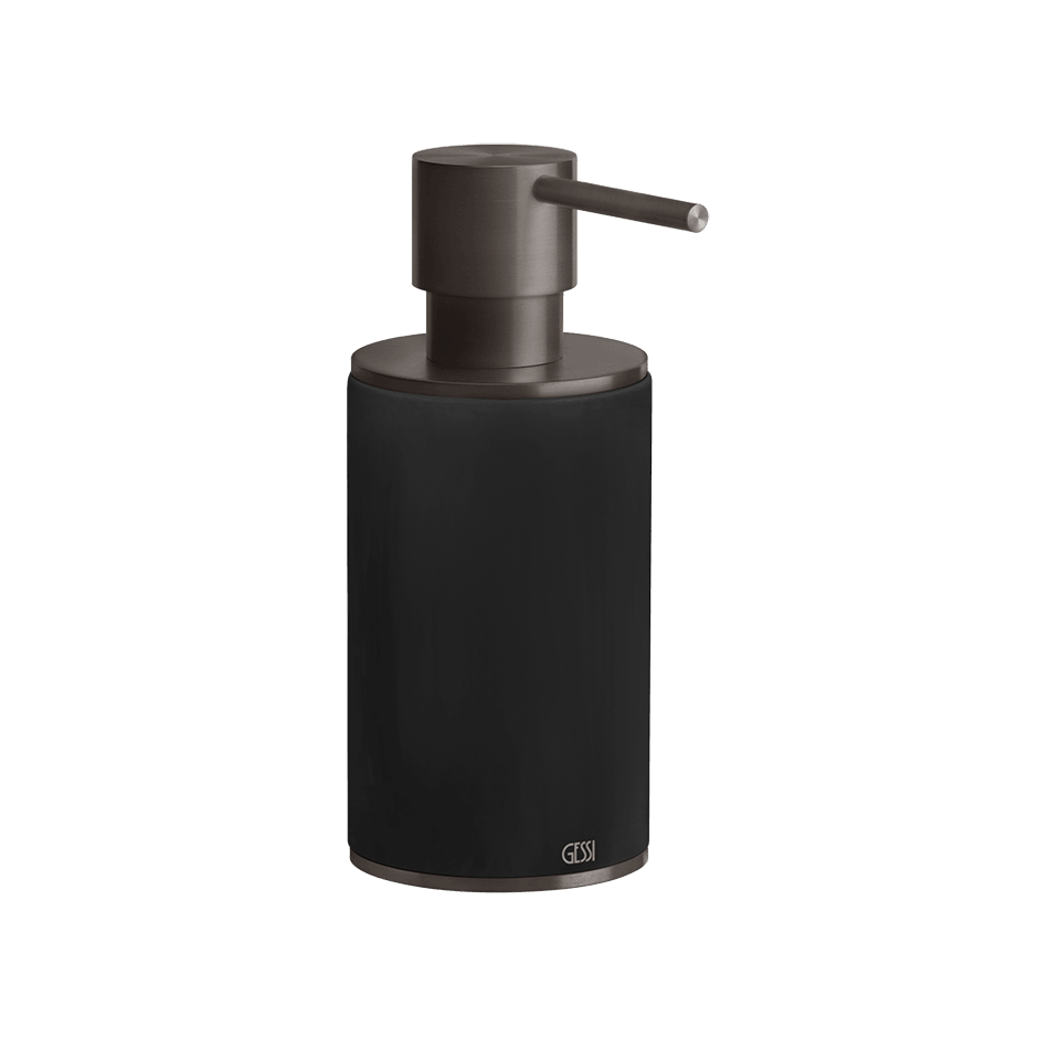 Gessi Soap Dispenser Holder 54738 in Black Metal Br. Pvd