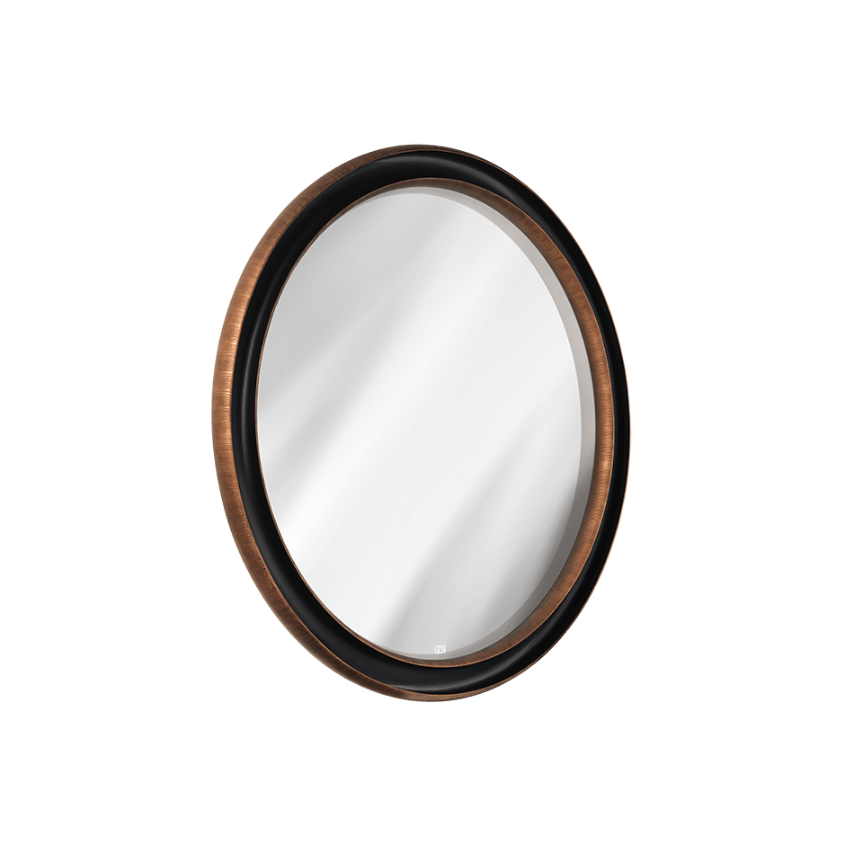 Gessi Mirror 56806 in Antique Copper