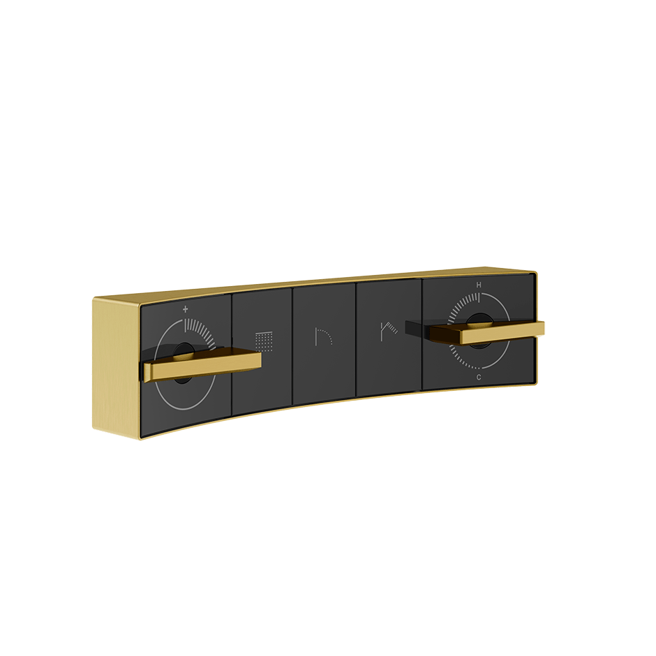 Gessi Shower Mixer 57516 in Gold Brushed Pvd