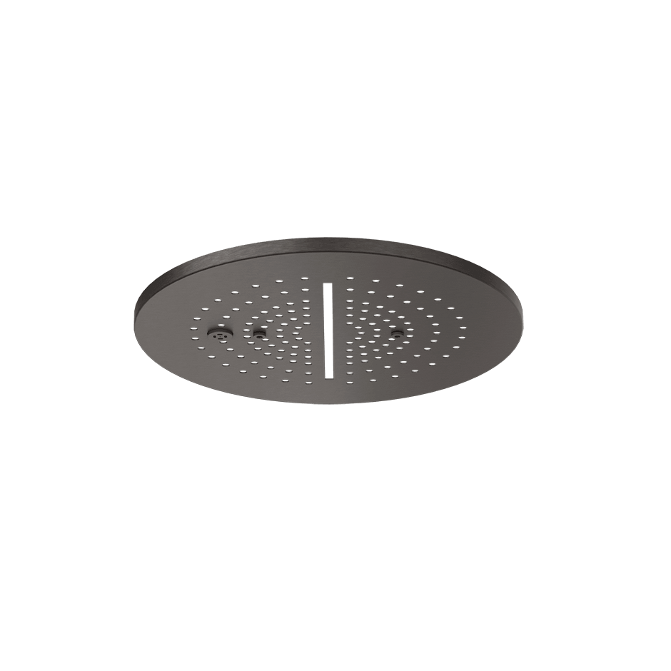 Gessi Showerhead 57873 in Black Metal Br. Pvd