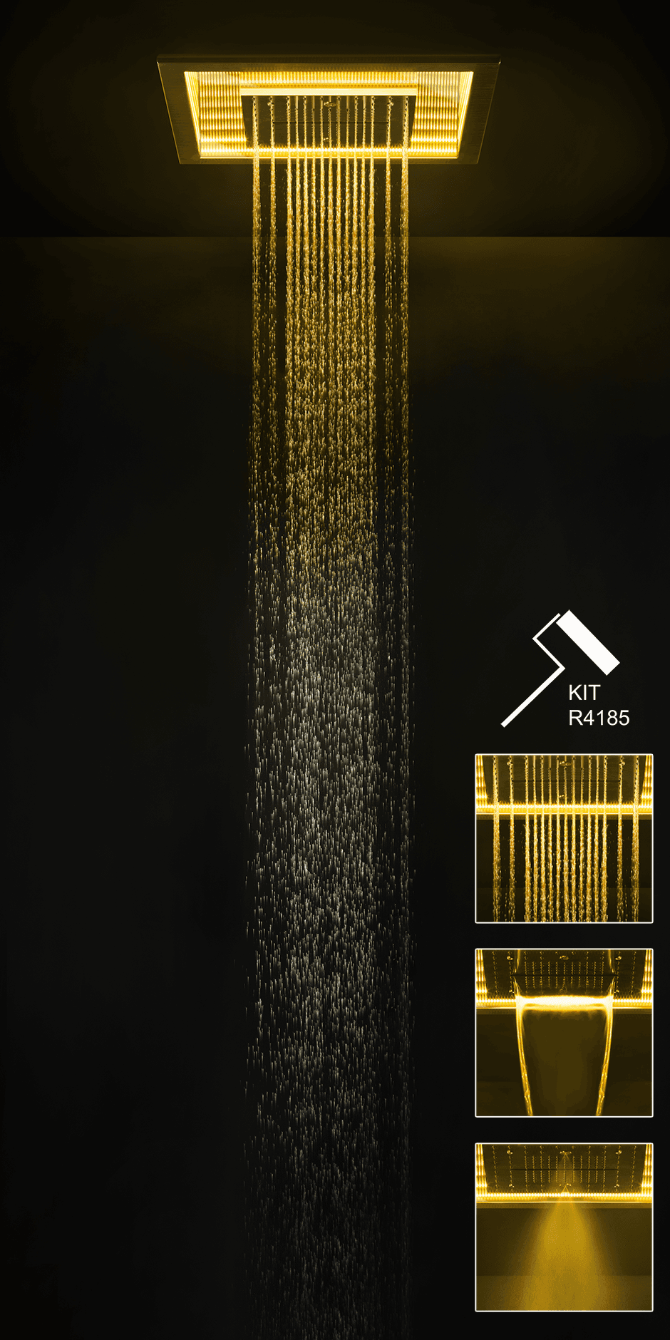 Gessi Showerhead 57961 in Mirror Steel