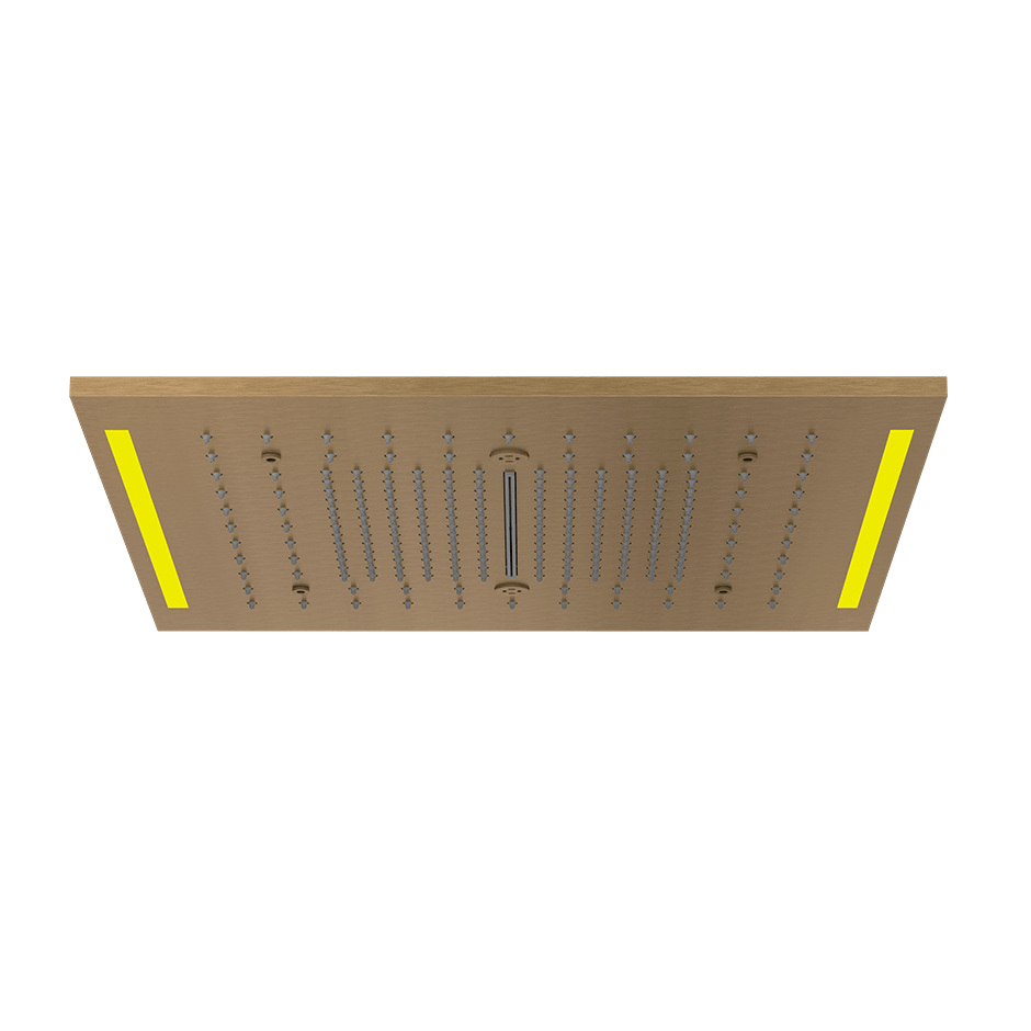 Gessi Showerhead 57977 in Antique Brass