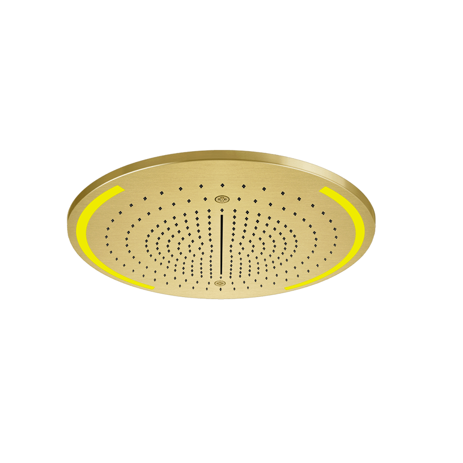 Gessi Showerhead 57980 in Gold Brushed Pvd