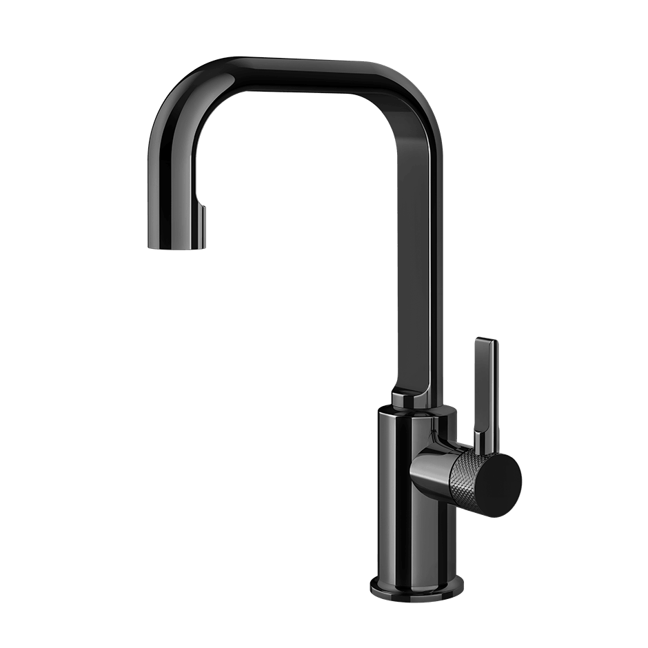 Gessi Washbasin Mixer 58006 in Black Metal Pvd