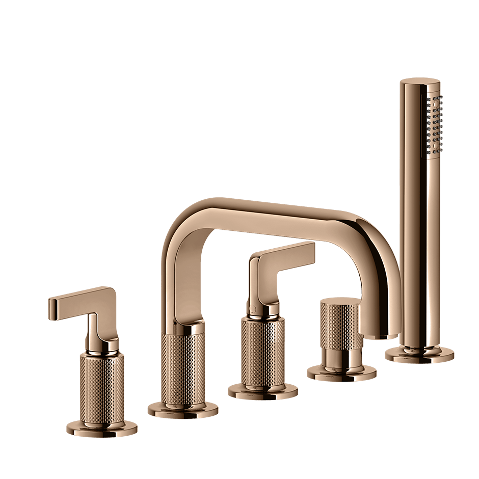 Gessi Bath Mixer 58040 in Copper Pvd